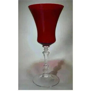 Cambridge Glass Hadron Ruby‎ Red Water Glasses Vintage Set Of 11